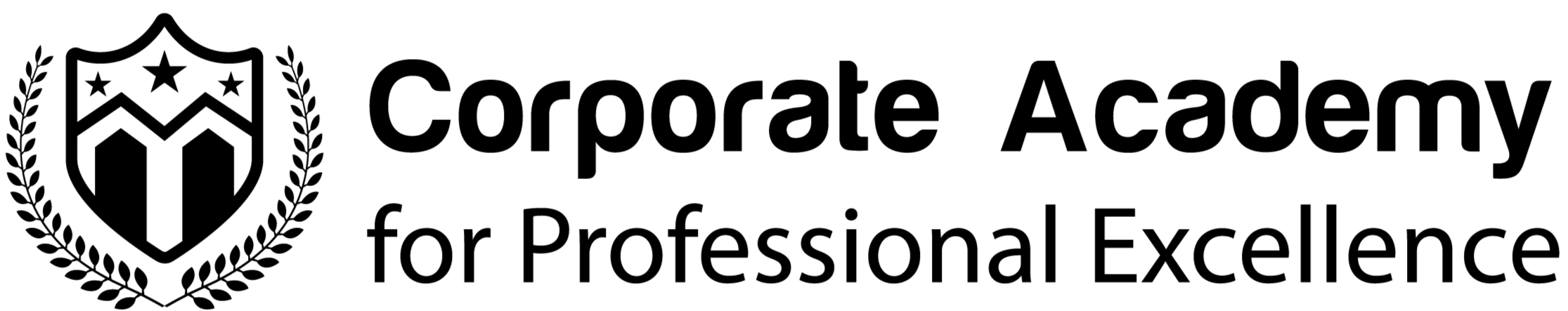This is the official black logo of the Corporate Academy, a company that offers various professional courses including PGD; VAT; Tax; NBR Mentors; NBR; Income Tax; Customs; Bond; Export; Import; Leadership; Sales Certificate Courses; PGD Programs; Corporate Training; Advisory Services; VAT Management; ITM; Income Tax Management; IAS & IFRS; TRP; Finance.