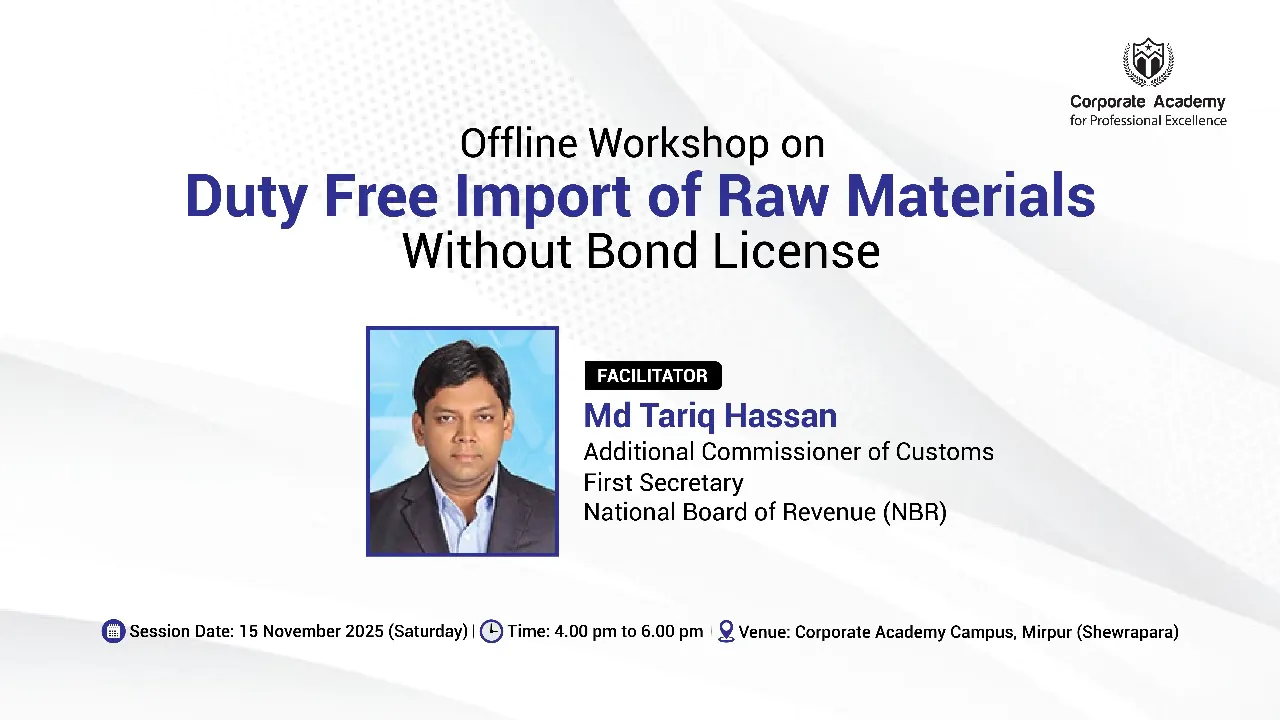 daylong offline workshop on duty free import